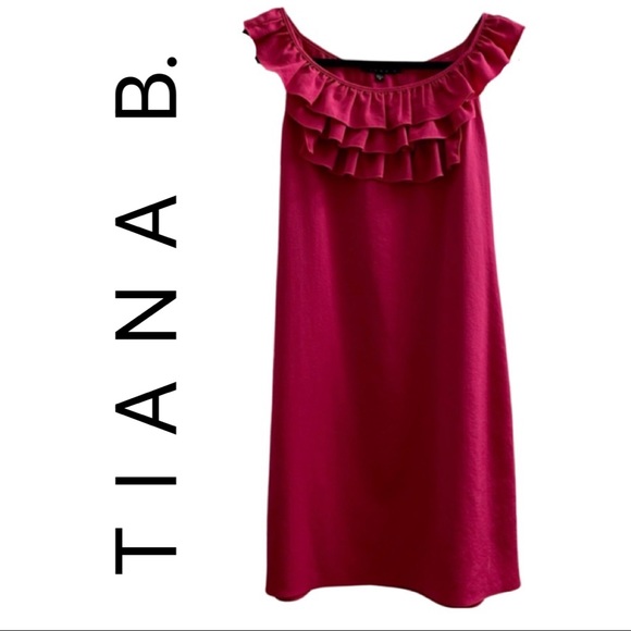 Tiana B. Dresses & Skirts - Tiana B. Ruffle Top Dress